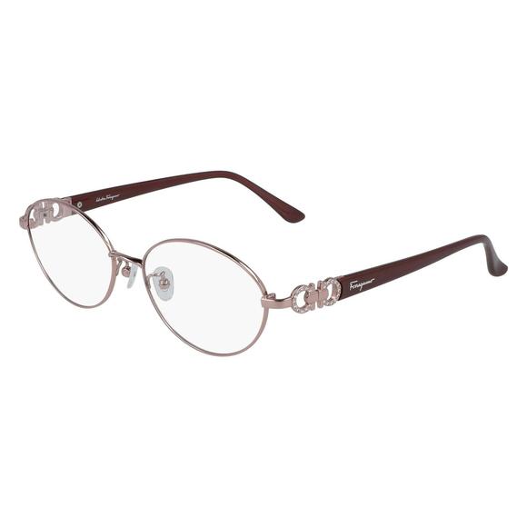 NEW Salvatore Ferragamo SF 2541RA 265 Shiny Powder Pink Eyeglasses 55/16/135